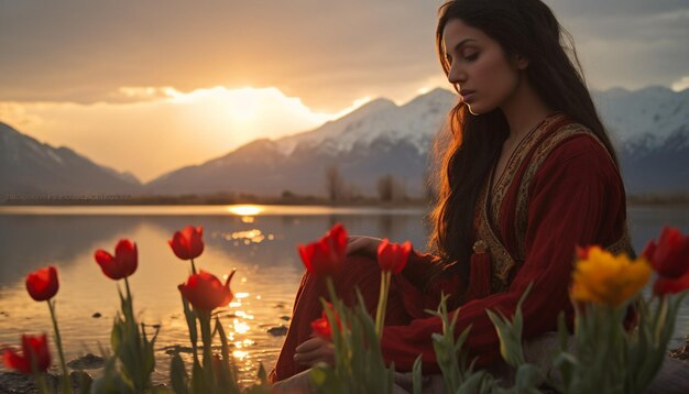 il momento sereno dell'alba durante il Nowruz