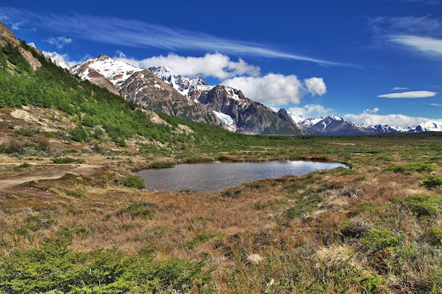 Il monte Fitz Roy vicino a El Chalten in Patagonia Argentina