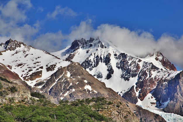 Il monte Fitz Roy vicino a El Chalten in Patagonia Argentina