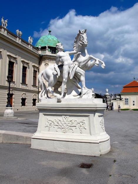 Il monumento nel palazzo del Belvedere a Vienna, Austria