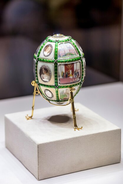 Il Museo Fabergé espone oggetti d'arte in Russia 15° anniversario dell'uovo di regno