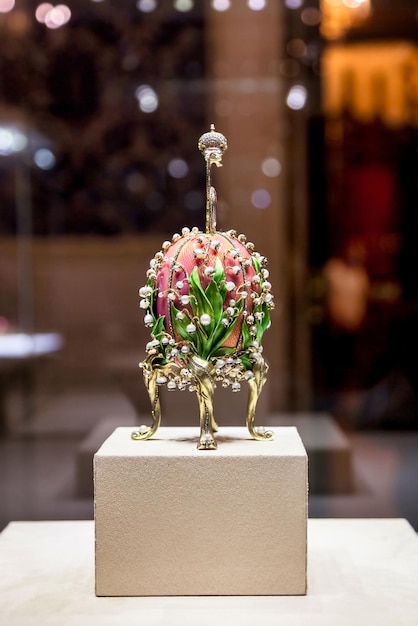 Il Museo Fabergé espone oggetti d'arte in Russia uovo di landyshi