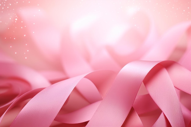 Il nastro rosa incrociato simboleggia la Giornata Mondiale del Cancro