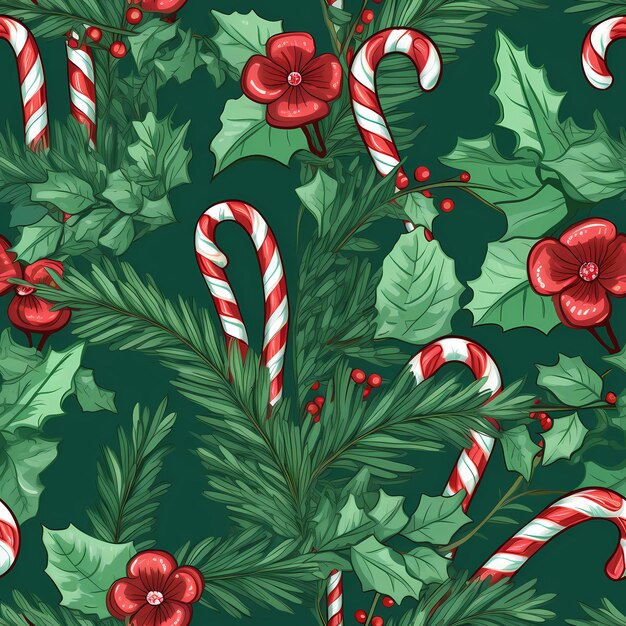 Il Natale è arrivato Variety Candy Pattern Illustration