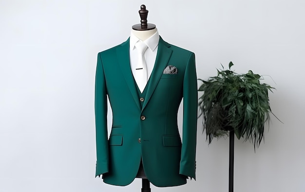 Il nuovo abito da uomo è verde