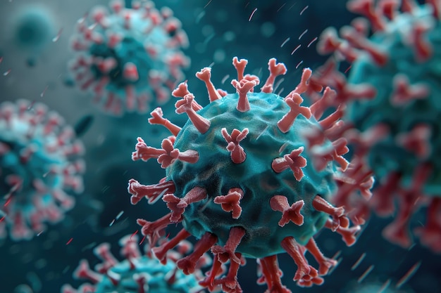 Il nuovo focolaio di coronavirus che causa una pandemia globale visualizzato in 3D