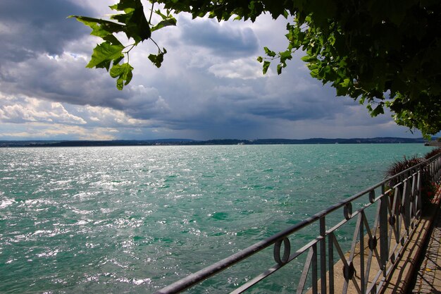 Il paesaggio del Lago di Costanza, Meersburg, Baden-Wuerttemberg, Germania.