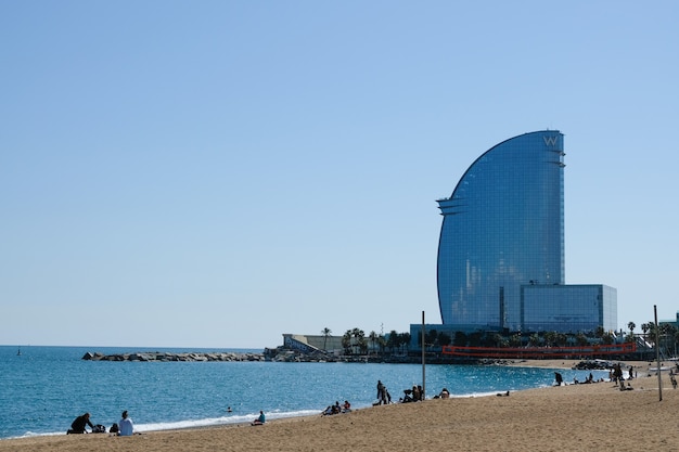 il paesaggio del lato mare di Barcellona