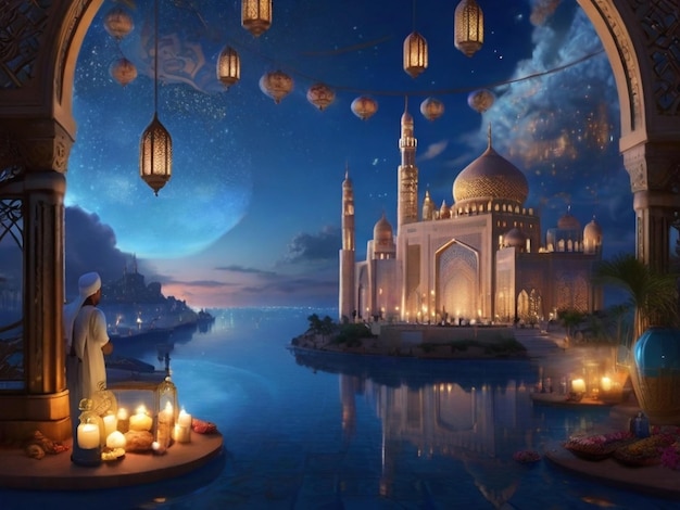 Il Paese dei sogni del Ramadan azzurro