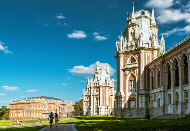 Il palazzo della regina Caterina la Grande a Tsaritsyno Mosca