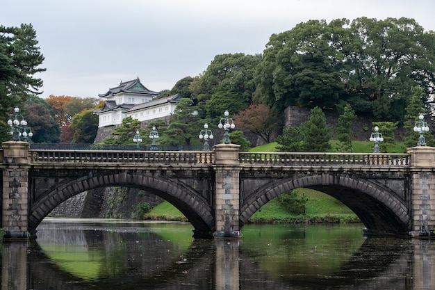 Il Palazzo Imperiale di Tokyo, Giappone. Il Palazzo Imperiale è il luogo in cui oggi vive l'imperatore giapponese.