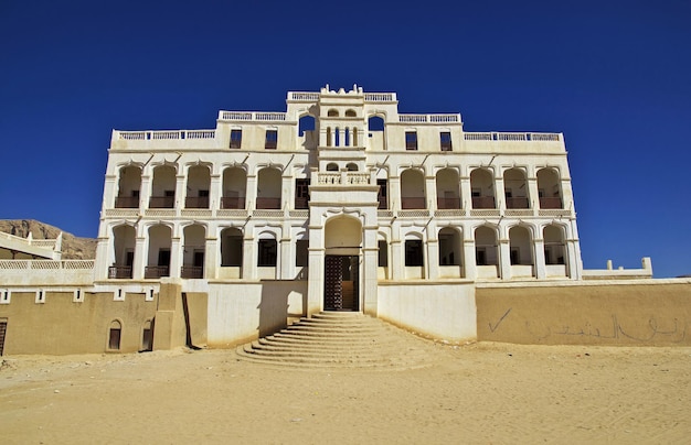 Il palazzo vinatge a Tarim Yemen