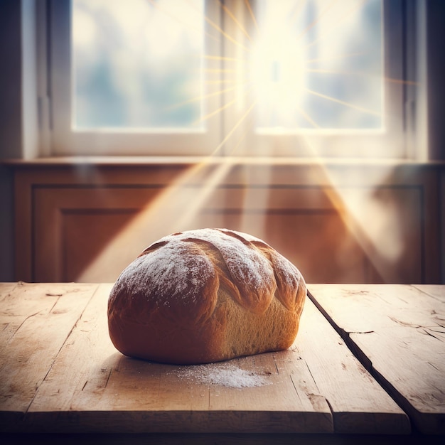 Il pane in tavola AI generativa