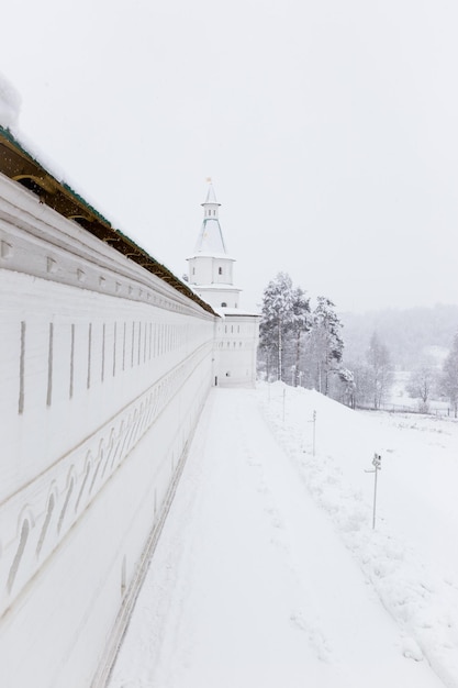 Il panorama del monastero di Nuova Gerusalemme, Mosca nel periodo invernale