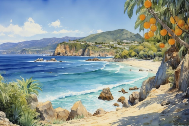 Il paradiso costiero californiano, una pittoresca baia balneare