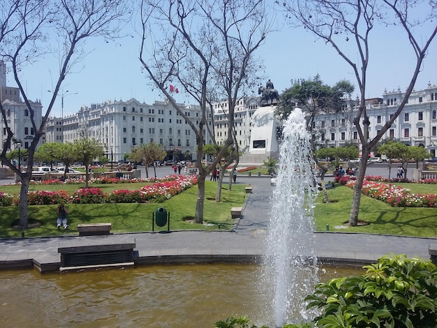 Il Parco Centrale della città di Lima Perù