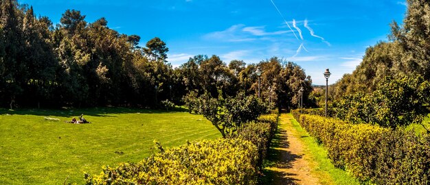 Il parco di Monserrato Sassari in giornata di sole