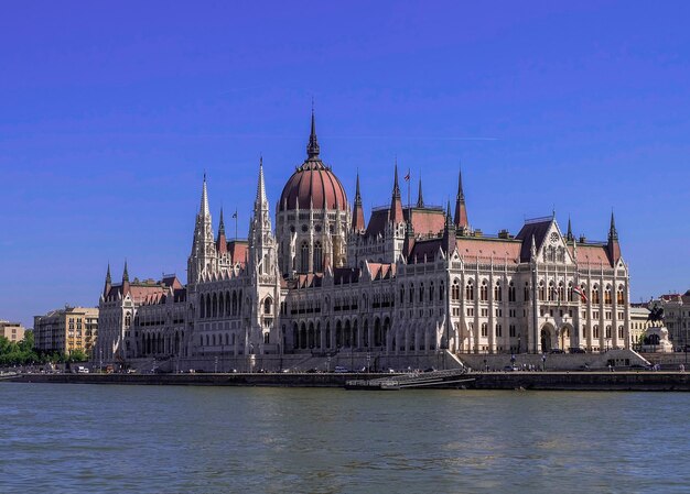 Il Parlamento di Budapest visto dal Danubio