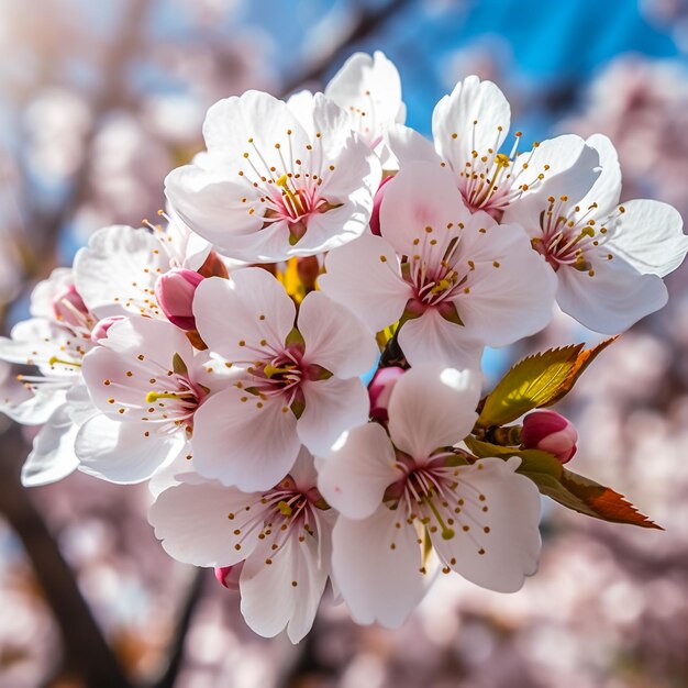 Il pero fiorisce in primavera