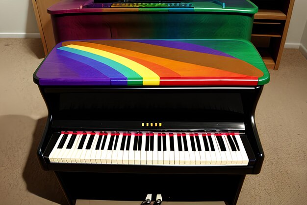 Il pianoforte arcobaleno