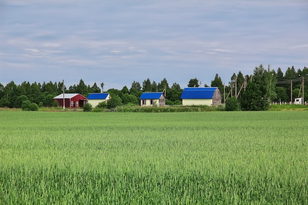 Il piccolo villaggio in Bielorussia