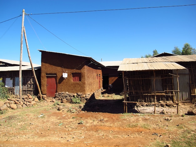 Il piccolo villaggio in Etiopia, Africa