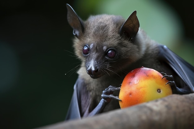 Il pipistrello mangia il frutto degli alberi IA generativa