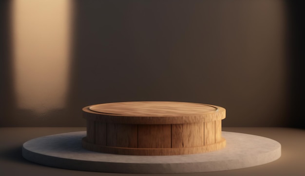 Il podio in legno contemporaneo emerge combinando il design moderno con il fascino del legno senza tempo