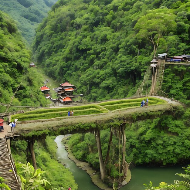 Il ponte Banaue nelle Filippine AI