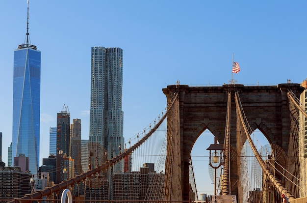 Il ponte di Brooklyn negli Stati Uniti