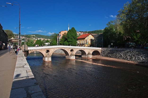 Il ponte nella città di Sarajevo, Bosnia ed Erzegovina