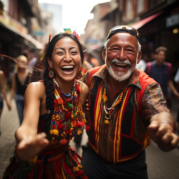 Il popolo colombiano celebra la sua vivace cultura e il suo orgoglio nazionale con le bandiere tradizionali