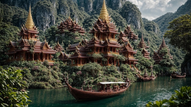 Il posto sorprendente in stile thailandese