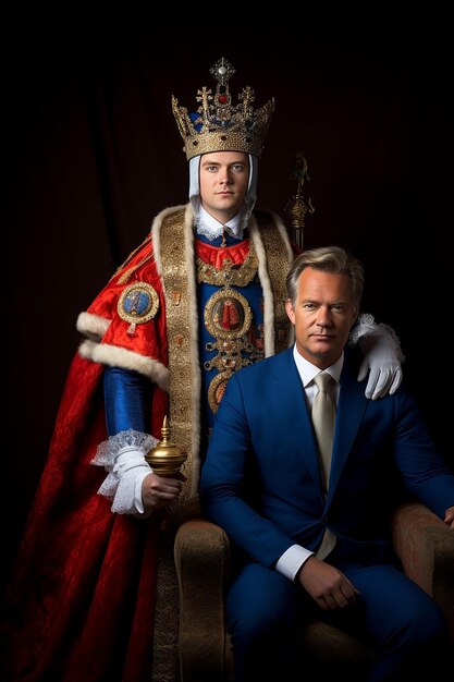 Il primo ministro Rutte come Sinterklaas e Geert Wilders come Black Pete