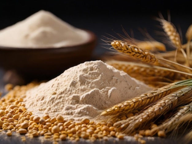 Il profumo magico del pane fresco foto di farina di grano e pane profumato