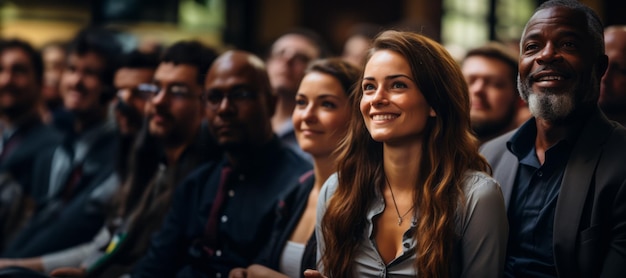 il pubblico in sala ascolta con attenzione l'IA generativa