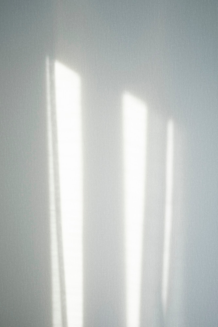 Il raggio di sole faceva un'ombra sul muro dalla finestra.