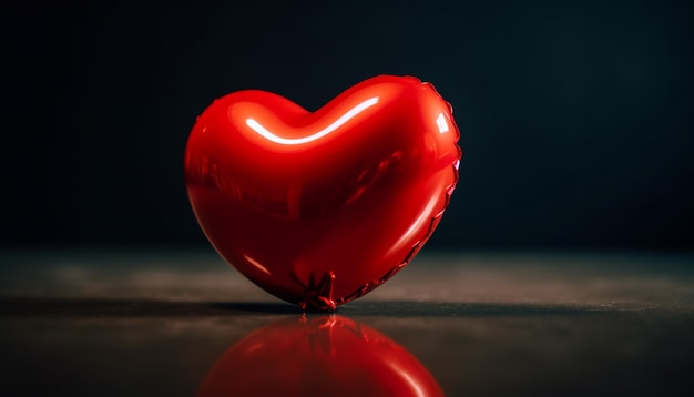 Il regalo a forma di cuore simboleggia l'amore e la passione per San Valentino generati dall'intelligenza artificiale