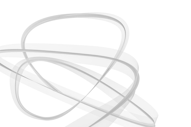 Il rendering 3d degli sfondi degli elementi delle linee ondulate trasparenti