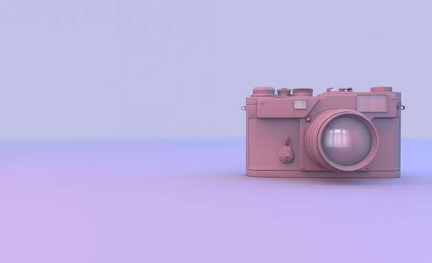 Il rendering della fotocamera in viola