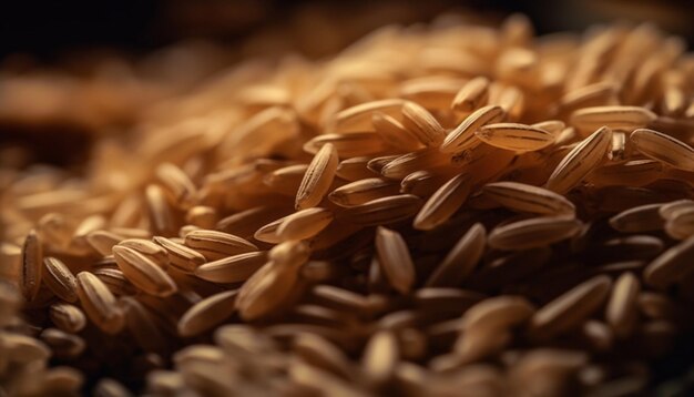 Il riso basmati biologico è un alimento salutare generato dall'intelligenza artificiale