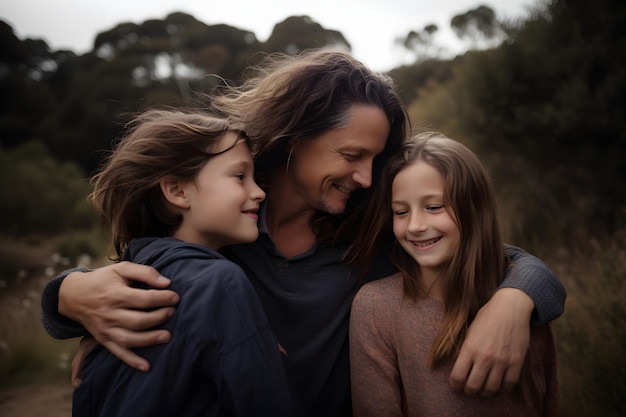 Il ritratto di una famiglia felice