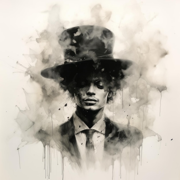 Il ritratto inquietante di Michael Jackson di Andre Mcguire nello stile di Gabriel Pacheco