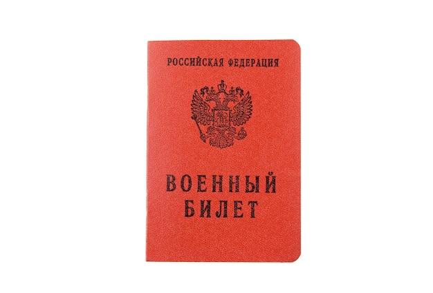Il russo militaru ID tenere in mano. Isolato