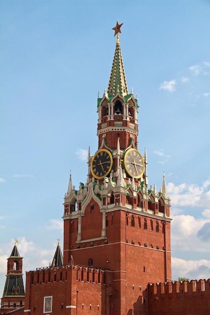 Il Salvatore Spasskaya Torre del Cremlino di Mosca Russia