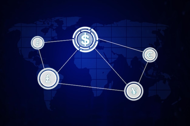 Il simbolo del dollaro si collega alla valuta internazionale