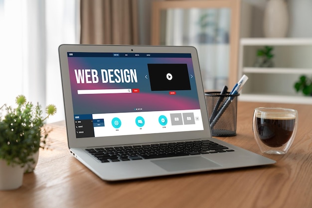 Il software di progettazione del sito web fornisce un modello di moda per le attività di vendita al dettaglio online