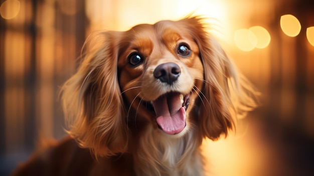 Il sorriso di un cane felice irradia pura gioia.