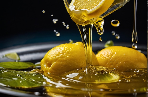 Il succo di limone usato in una vinaigrette