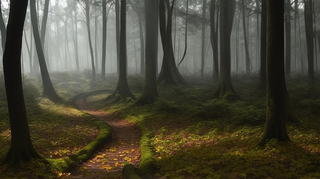 Il suolo della foresta era ricoperto di foglie cadute in vari stadi di rivoltamento